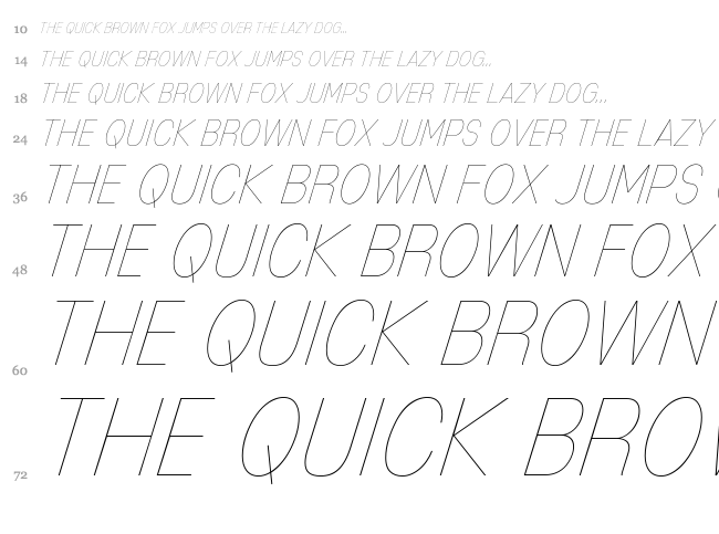 Mixolydian Titling font waterfall